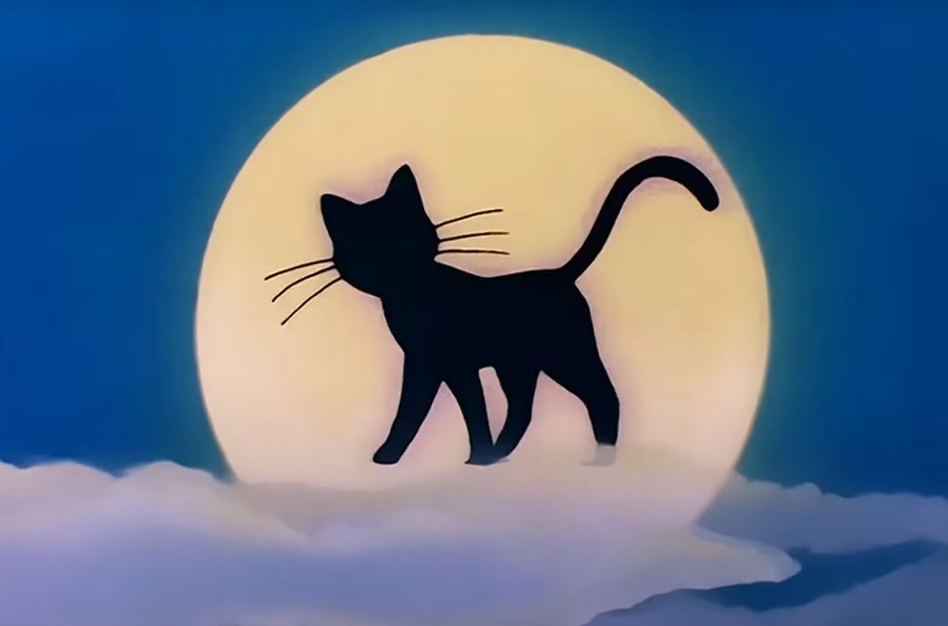 Котик с луной