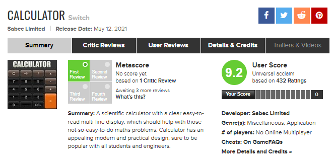 Источник: metacritic.com