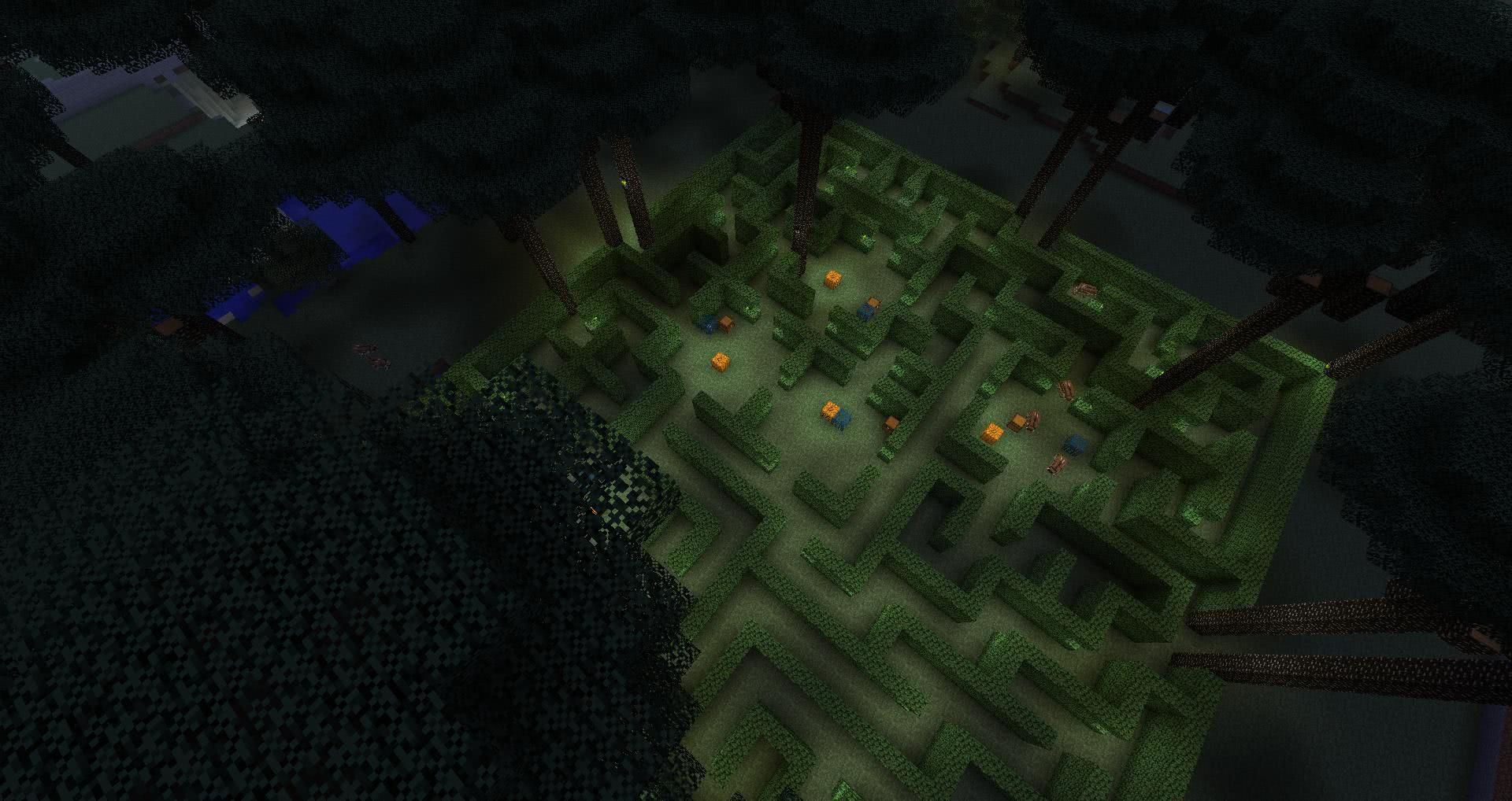 Лабиринт в Twilight Forest. Мод для Minecraft