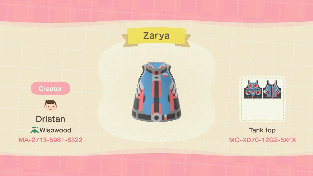 Одежда Зари для Animal Crossing