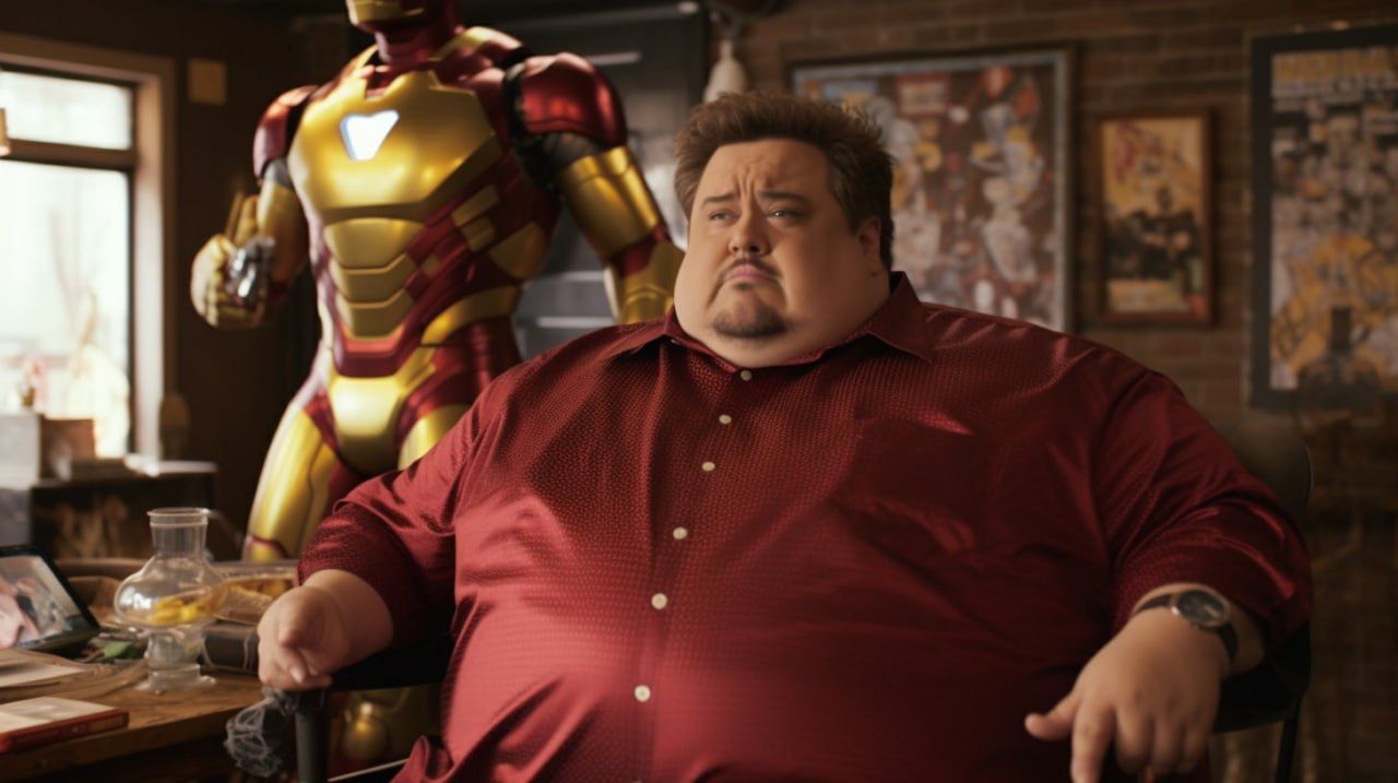 Нейросеть нарисовала набравших вес супергероев Marvel и DC
