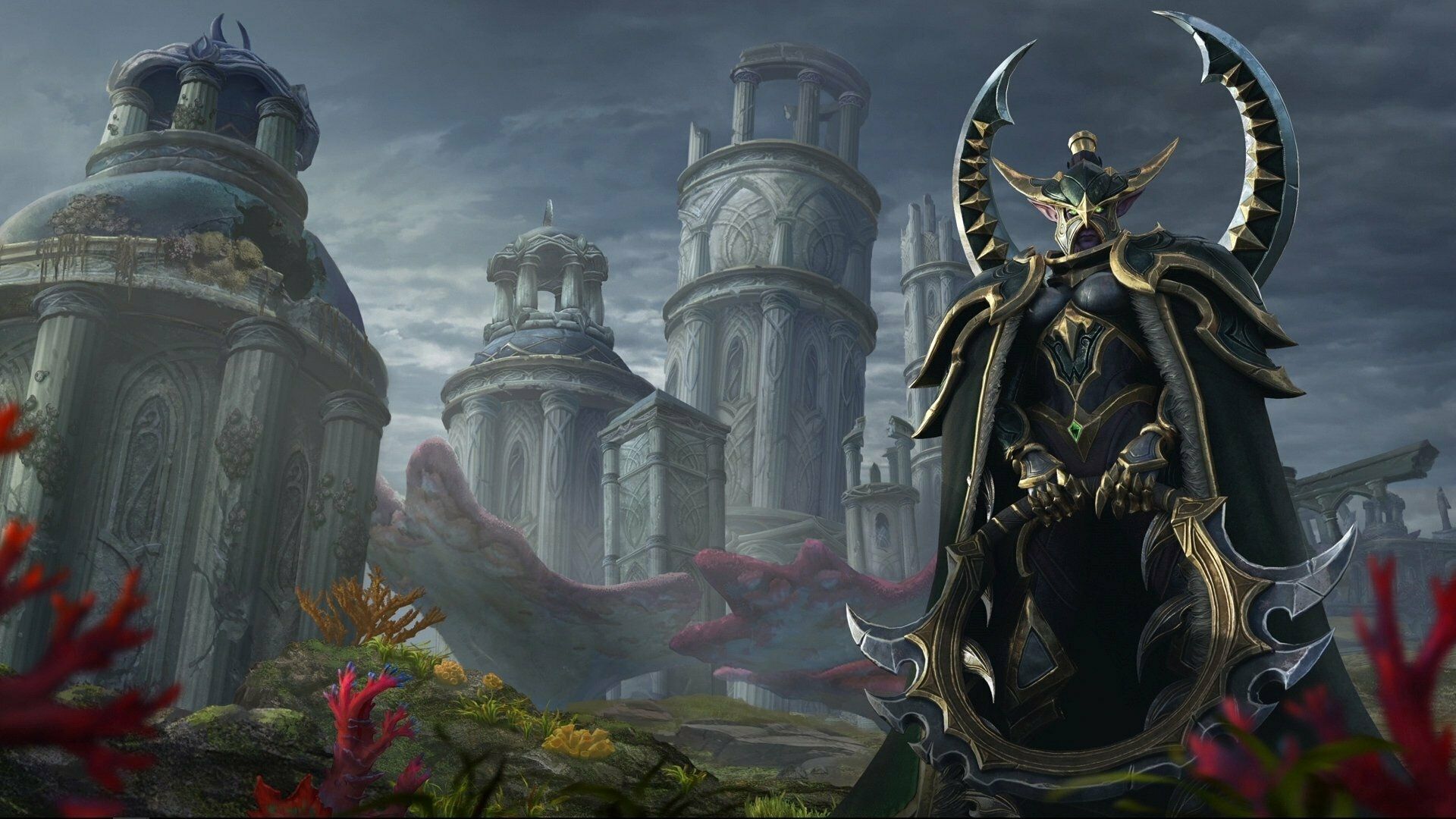 Заставка кампании ночных эльфов в Warcraft III: Reforged 