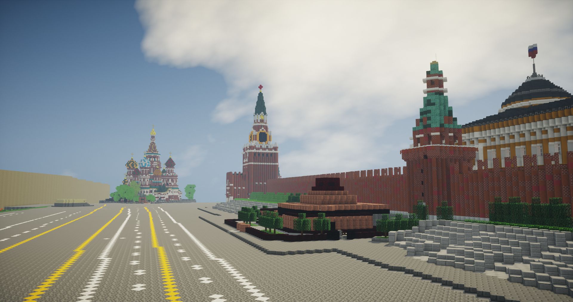 Красная площадь в Minecraft | Источник: Pikabu