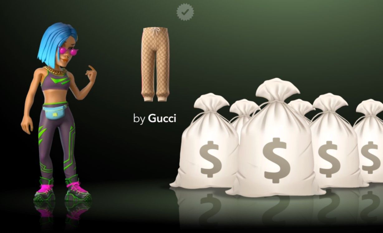 Одежда Gucci в приложении Genies