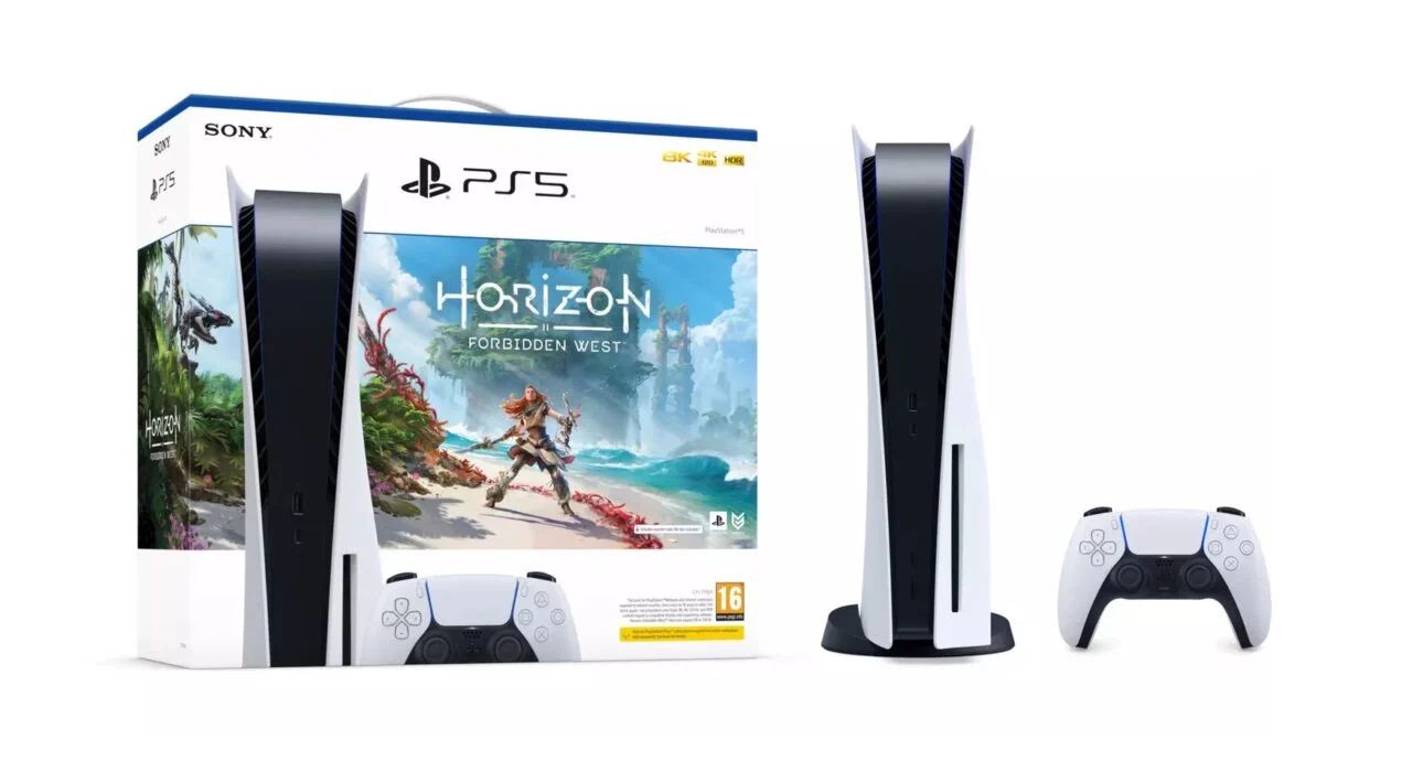 Промофото комплекта PS5 и Horizon Forbidden West