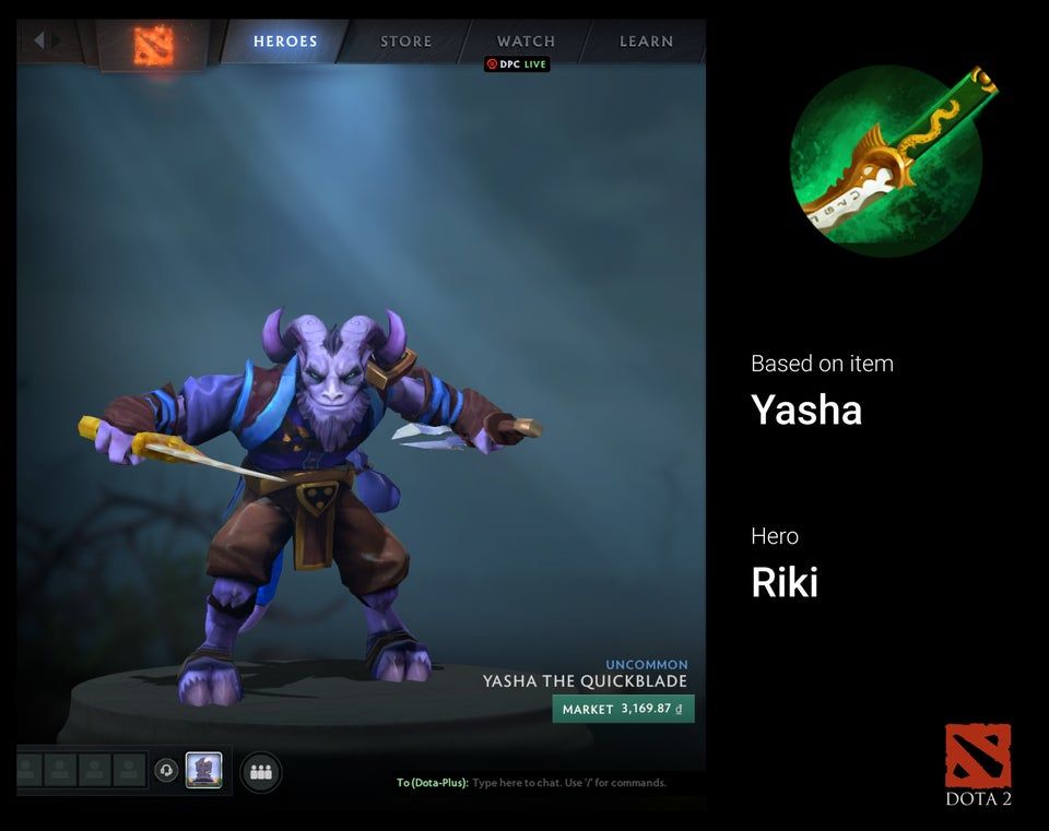Все скины в Dota 2, использующие модели артефактов из магазина