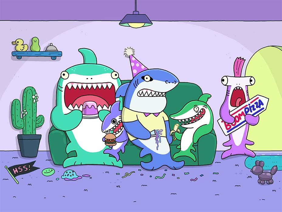 Кадр из мультсериала по Hungry Shark; источник: The Hollywood Reporter