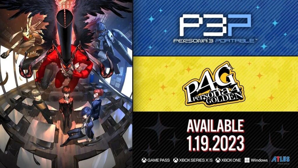 Постер с официальной датой выхода Persona 3 Portable и Persona 4 Golden. Источник: твиттер