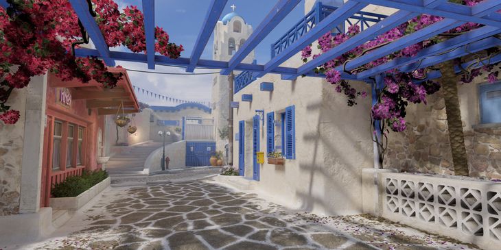 Автор карты Santorini для CS:GO показал обновленную локацию в Counter-Strike 2