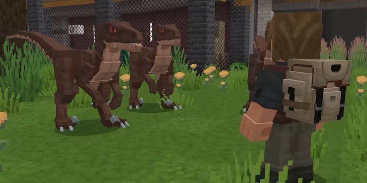 В Minecraft появились динозавры с новым DLC по «Миру Юрского периода»