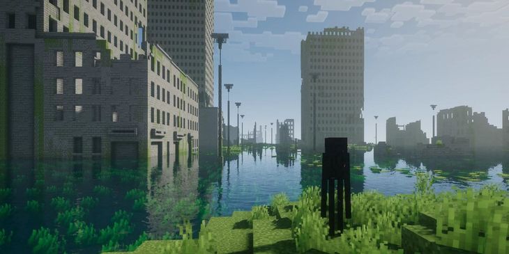 В Minecraft построен заброшенный город — reddit в восторге