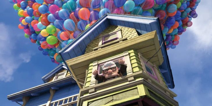 «Кинопоиск» рассказал, сколько воздушных шаров подняли дом в мультфильме «Вверх»