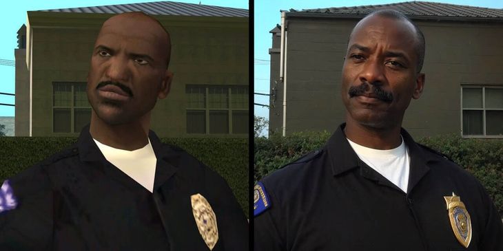 Нейросеть превратила героев GTA: San Andreas в реальных людей