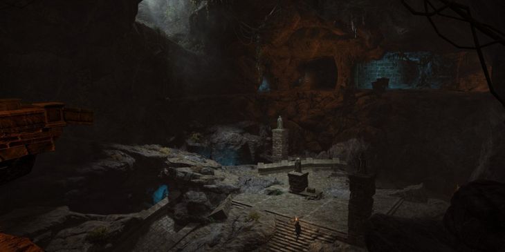 Показаны скриншоты Дымной дыры из ремейка Oblivion на движке Skyrim