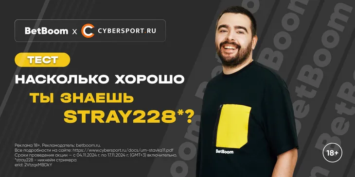 Тест про stray228* — насколько хорошо ты знаешь стримера?