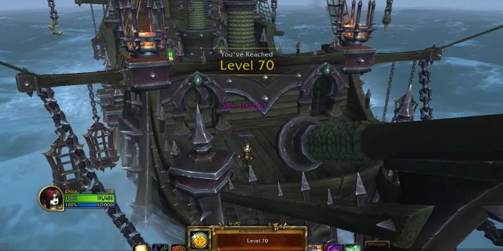 Игрок прокачал персонажа до 70-го уровня в WoW, не покидая стартового корабля