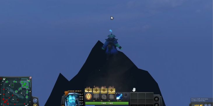 В Dota 2 нашли баг со Storm Spirit — герой может залететь на гору за фонтаном сил Тьмы