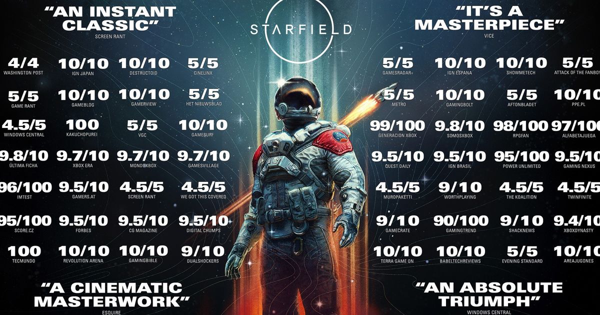 Controversy Surrounding Starfield Promotional Poster Ratings: Gamers Accuse Bethesda of Faking, But Were They Wrong?